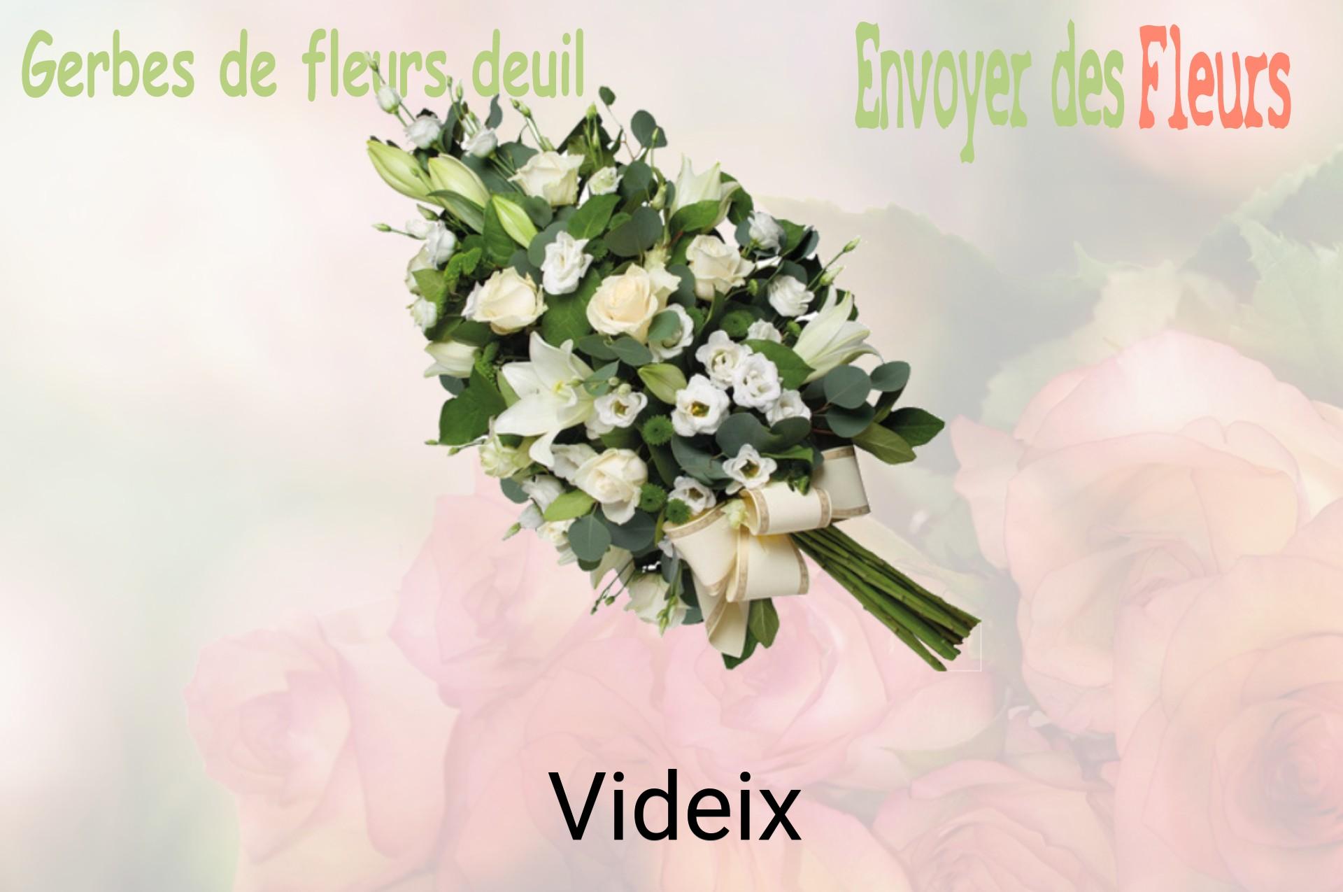 Gerbe de fleurs de deuil livrée à Videix